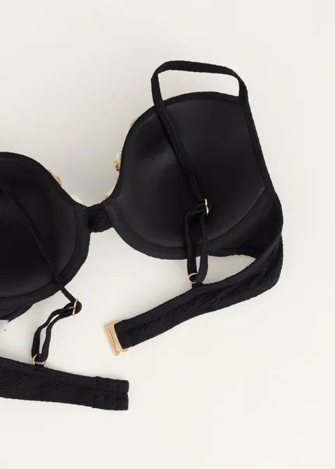 Bikini top met beugel zwart (ZWART)