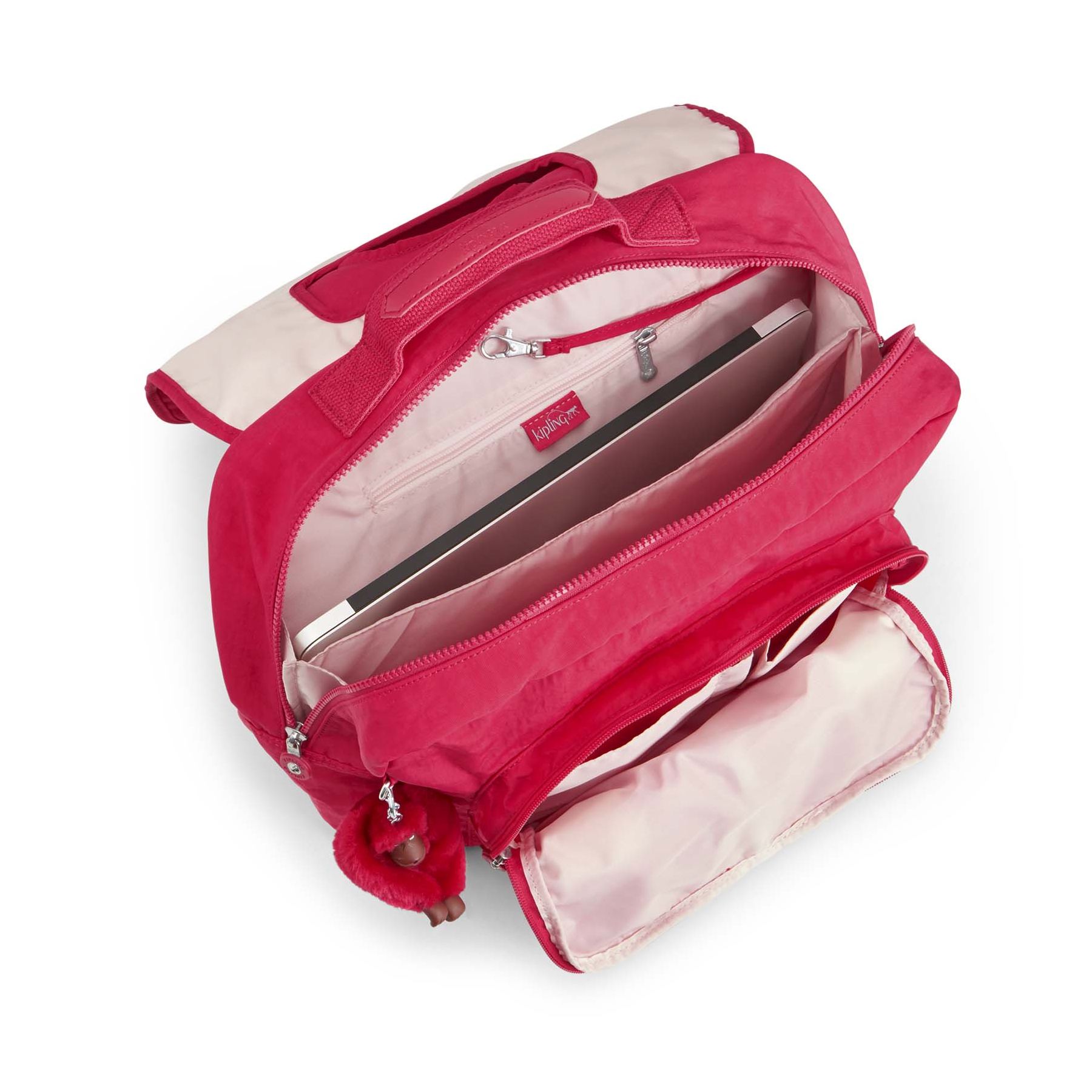INIKO Sac D’école Medium avec Bretelles Rembourrées - True Pink