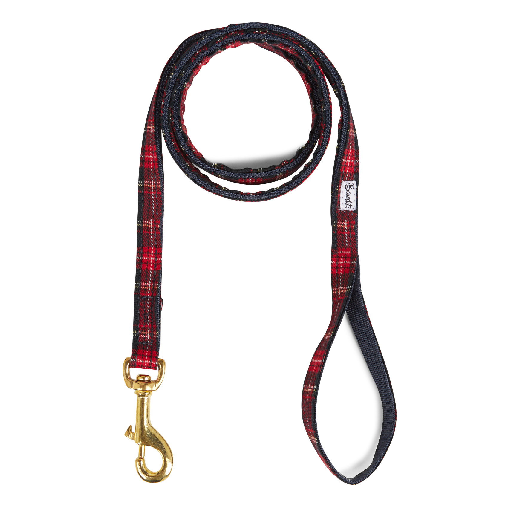 OH MY LORD - Laisse pour chien motif tartan | Bleu