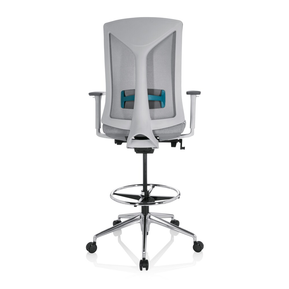 Counterstuhl HALIFAX WORK Stoff/Netzstoff mit Armlehnen (höhenverstellbar) hjh OFFICE