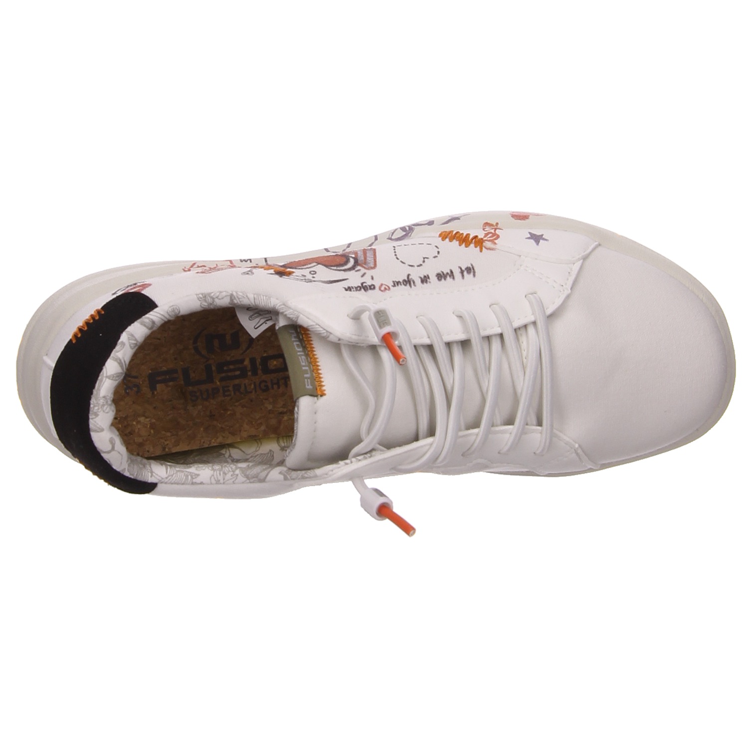 Fusion Damenhalbschuh weiß weiss/weiss kombi
