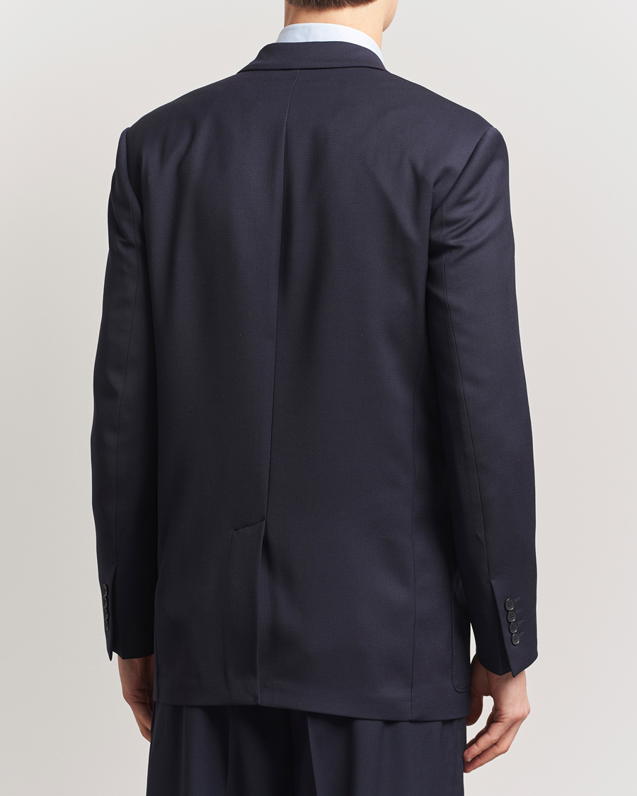 Filippa K Patch Pocket Double Breasted Blazer Navy
