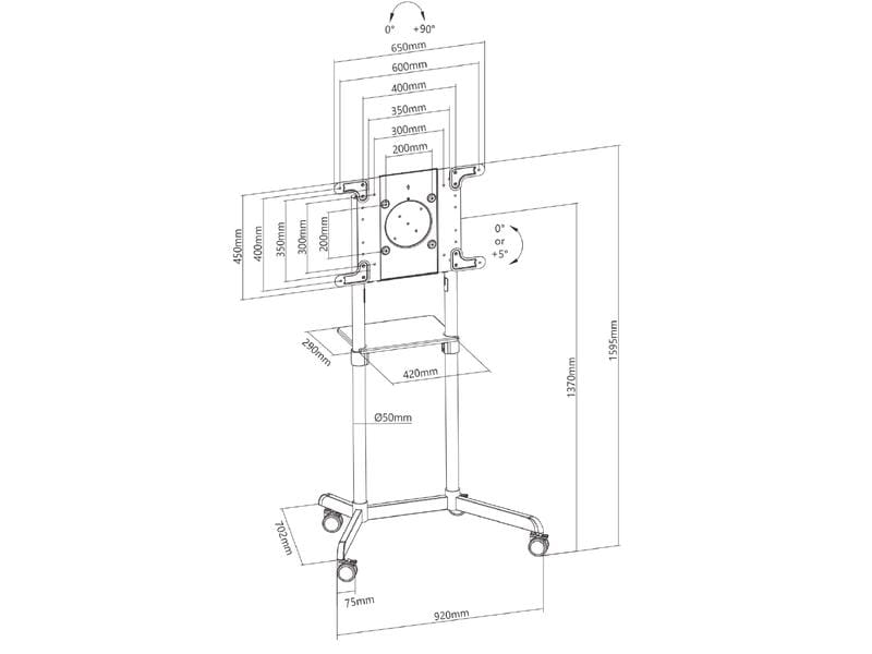 Audioraq TV-Trolley 37