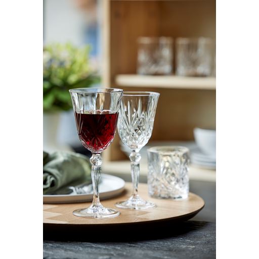 Lyngby Glas Melodia Krystal 4-pak Rødvinsglas, Klar, 27 cl