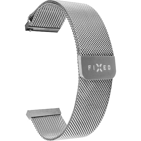 Apple watch Fixed urrem 20 mm - sølv