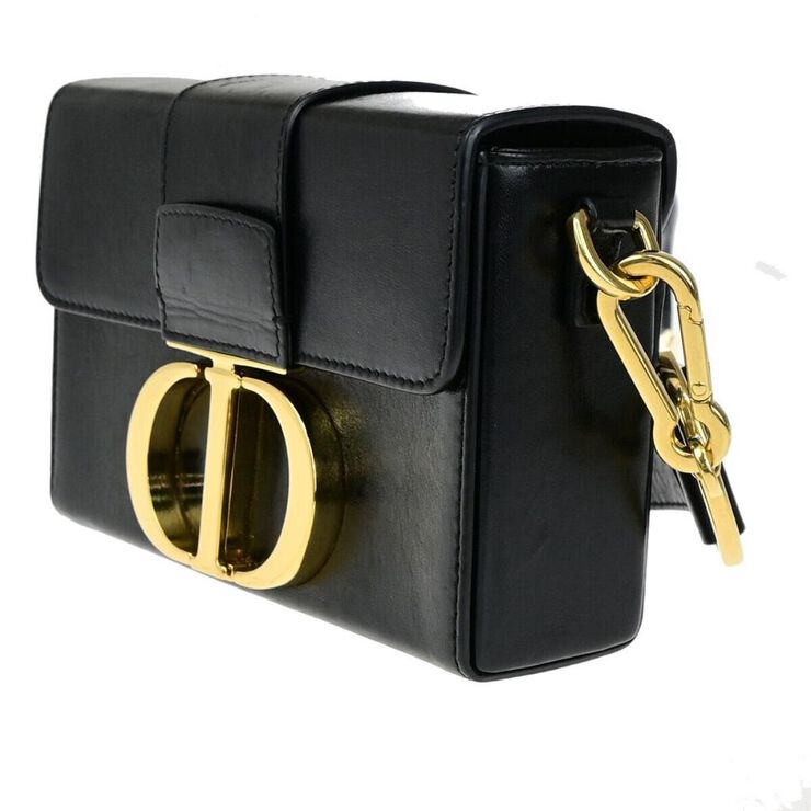 Dior Vintage Dior Trotter Crossbody Bag Black