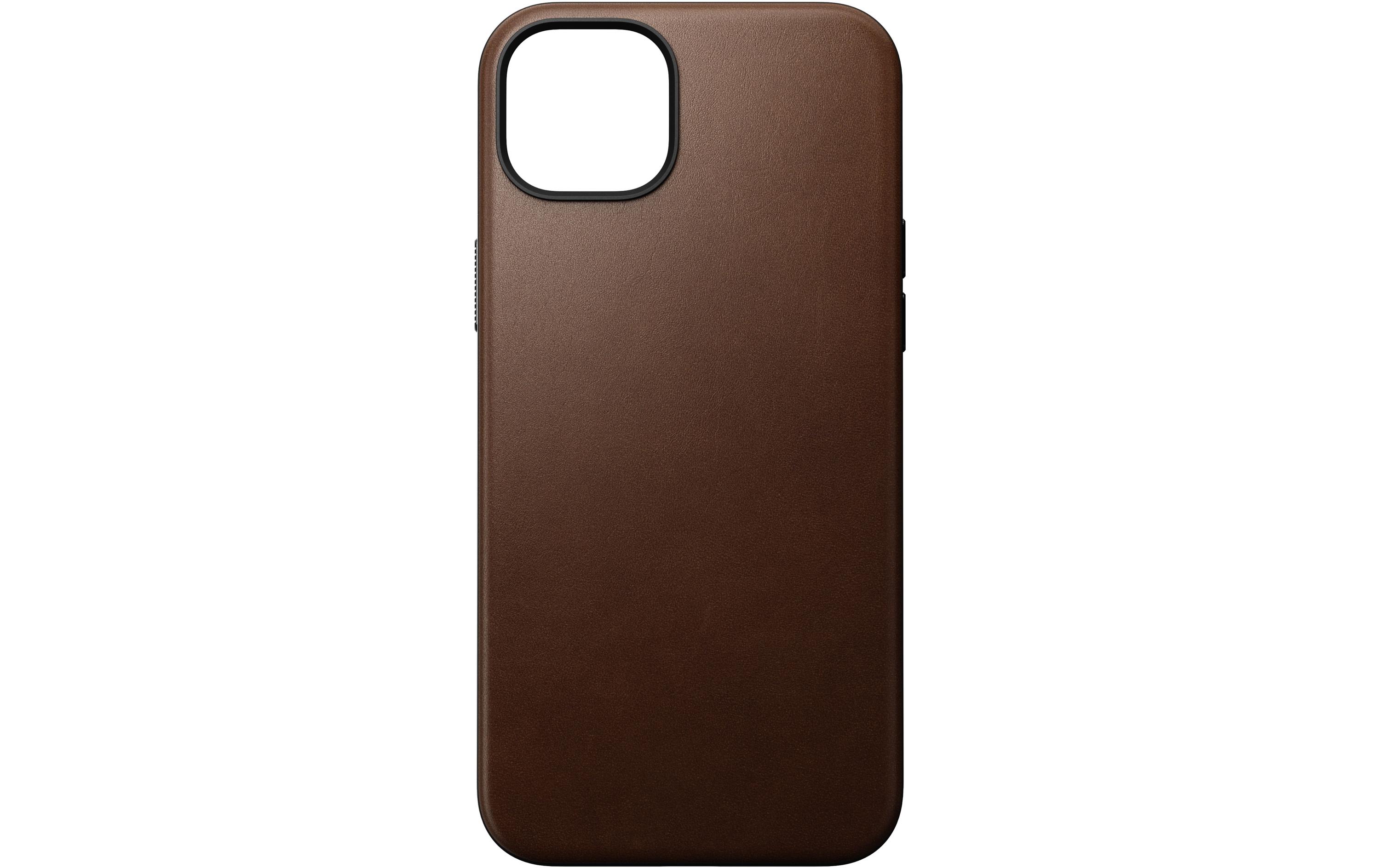 Back Cover Modern Leather iPhone 15 Plus BraunModerne Schutzhülle aus Leder für das Apple iPhone 15 Plus