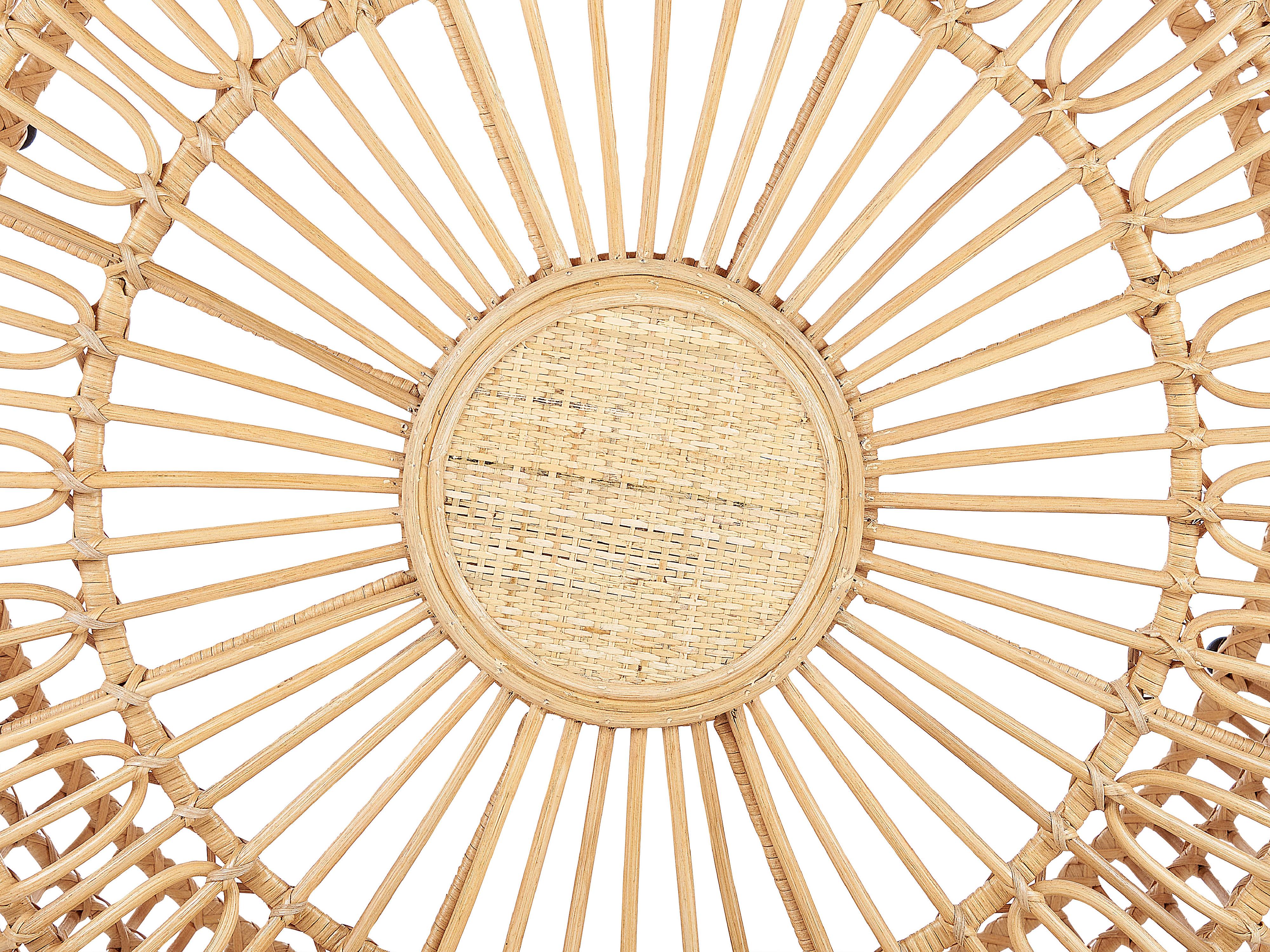 Tuin salontafel RANDAZZO 85 cm 85 cm Rotan Lichtbruin