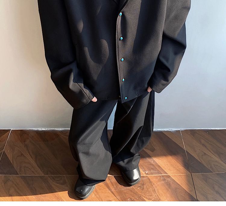 Omozando - Blazer met reverskraag en enkele knoopsluiting