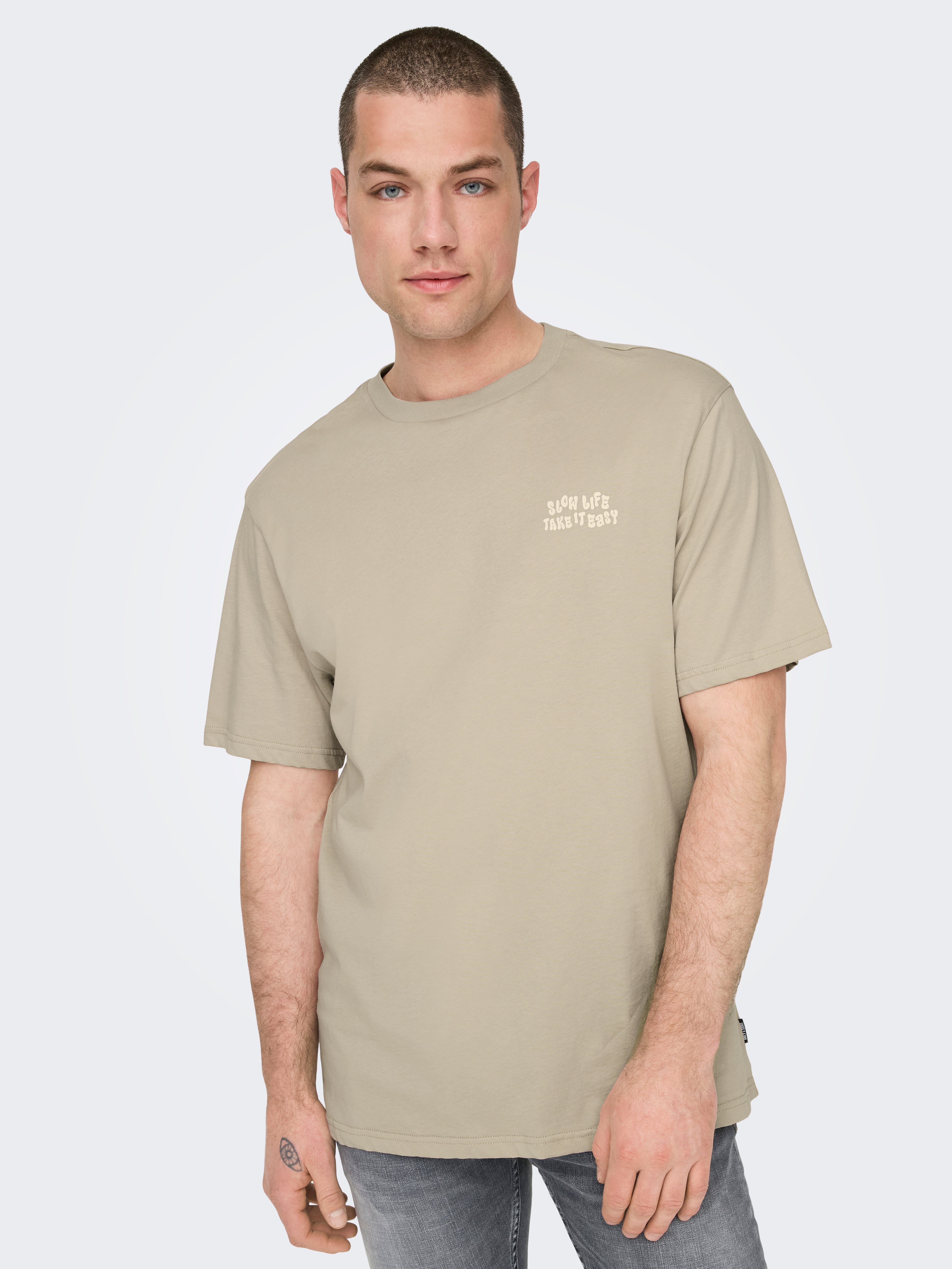 ONSMACE T-shirt Silver Lining