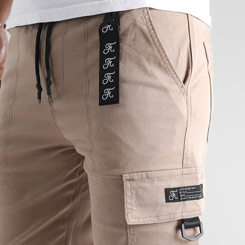 Pantalon Cargo Regular Fit 0009 Beige