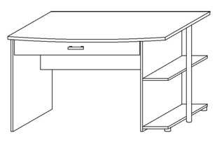 Schreibtisch POINT 120 cm Alpinweiß