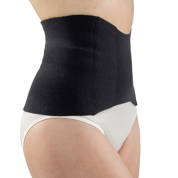 Eusana Nierenwärmer anatomisch Seide/Wolle<br>1 Stück, M, schwarz