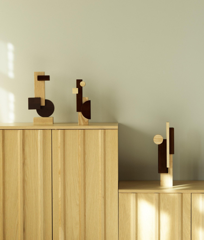 Normann Copenhagen Join Sculpture woondecoratie large Ash/Carbonized Ash
