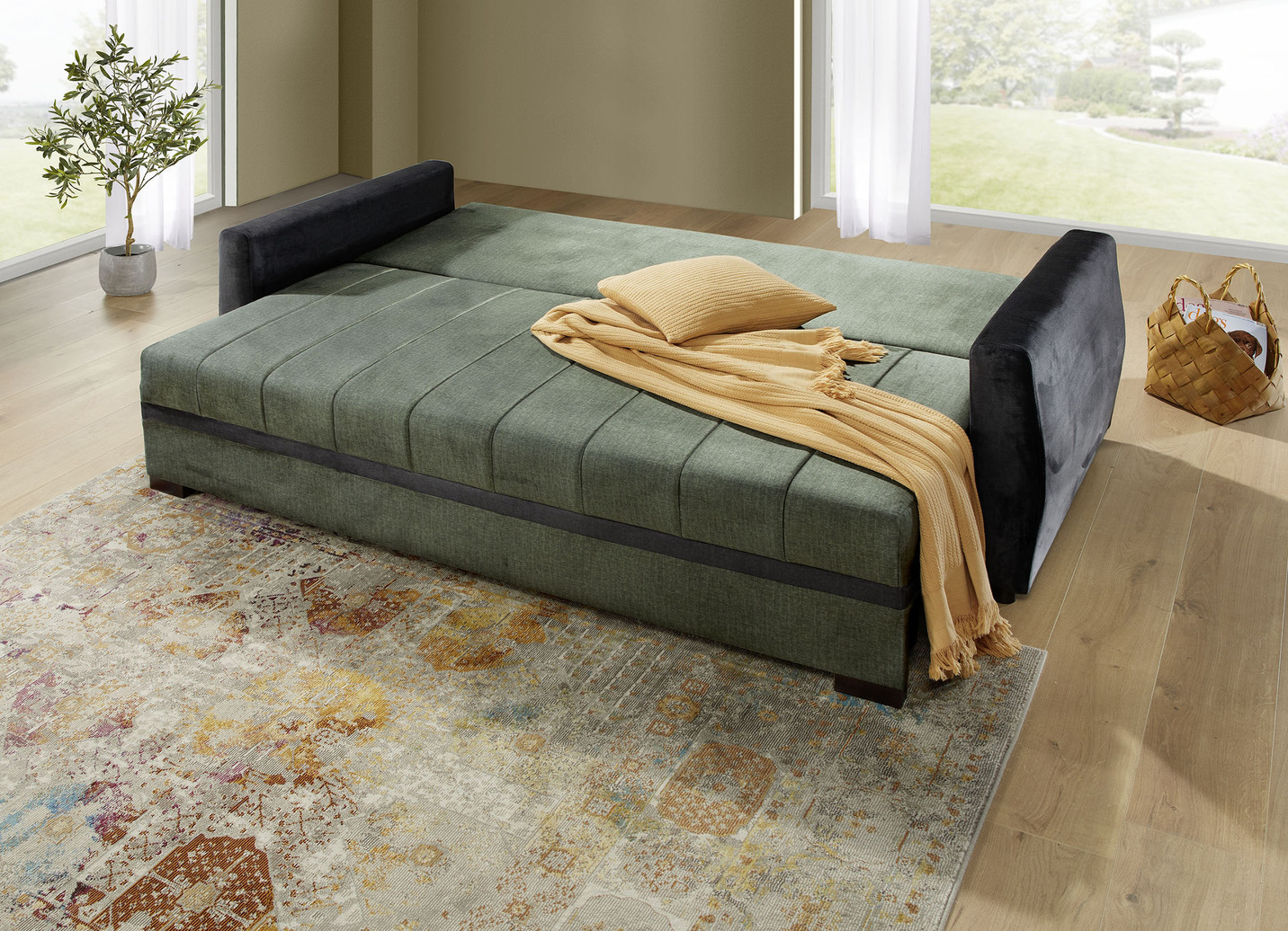 Schlafsofa mit Bettkasten