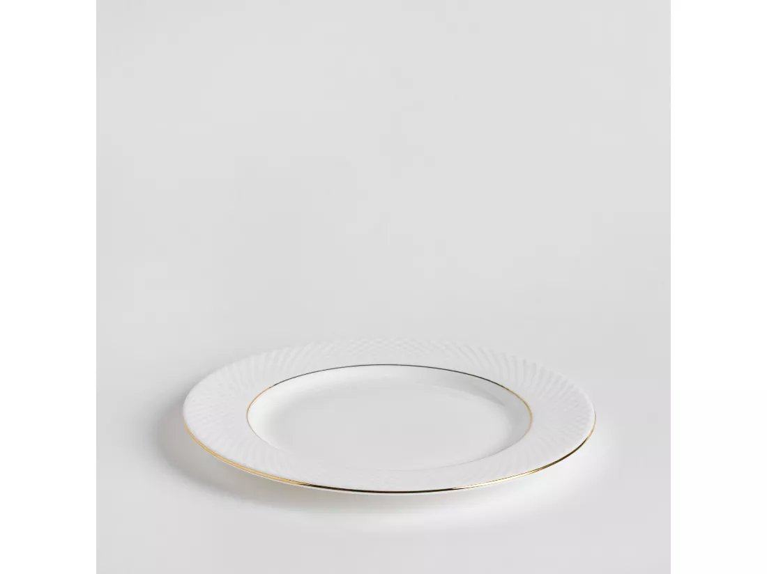 Assiette À Dessert Eleni Blanc Moyen 1.5 x 20.3