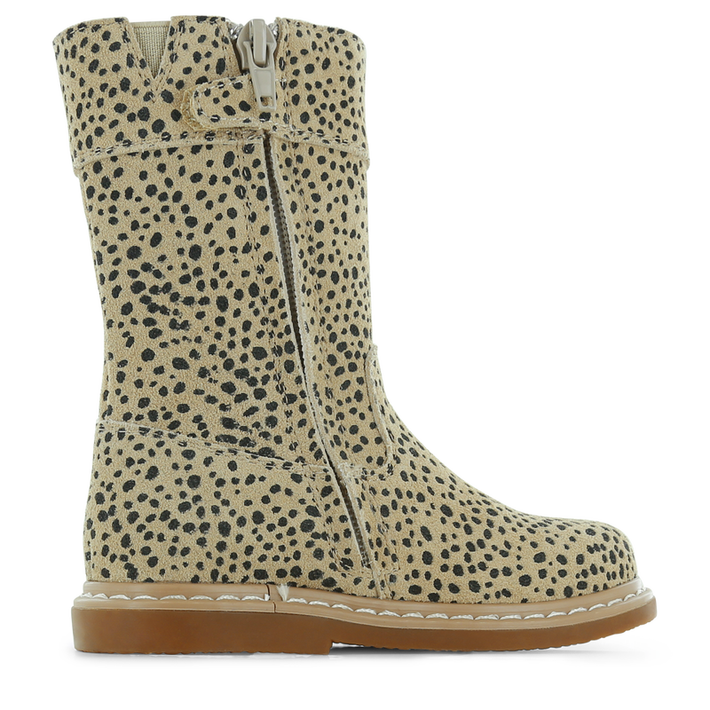 Shoesme slim-fit Stiefel beige mit schwarzem Punkt