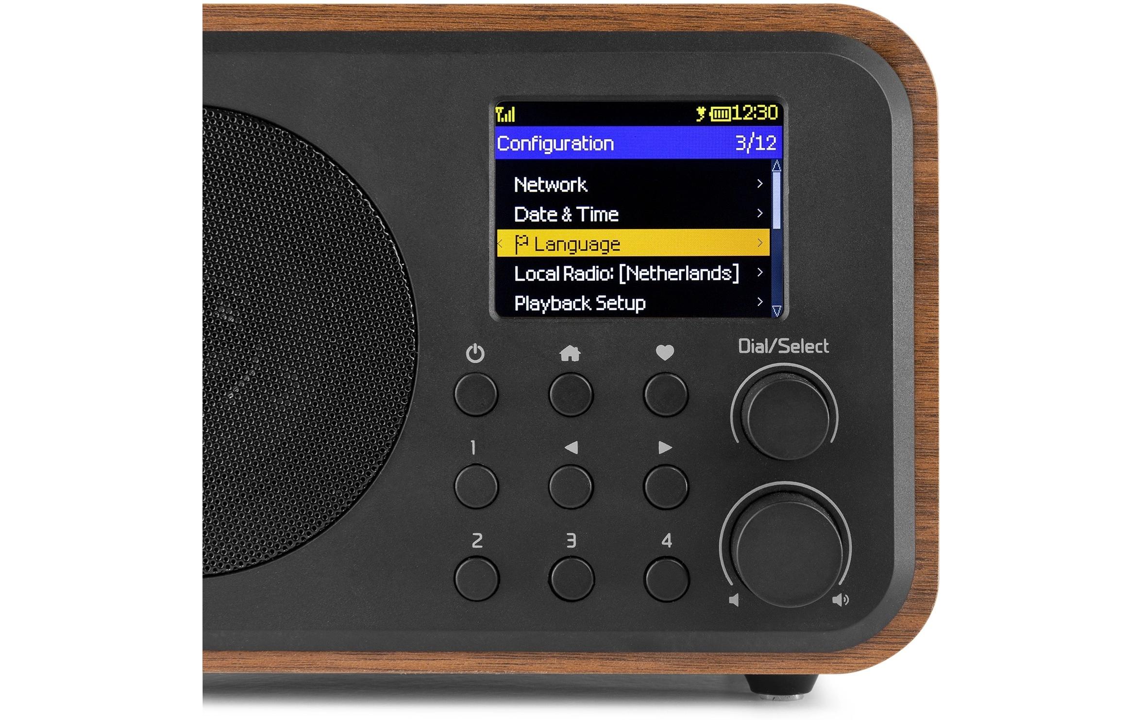 DAB+ Radio Vicenza Braun<br>DAB+ Radio mit Akku, Internet Radio und Bluetooth