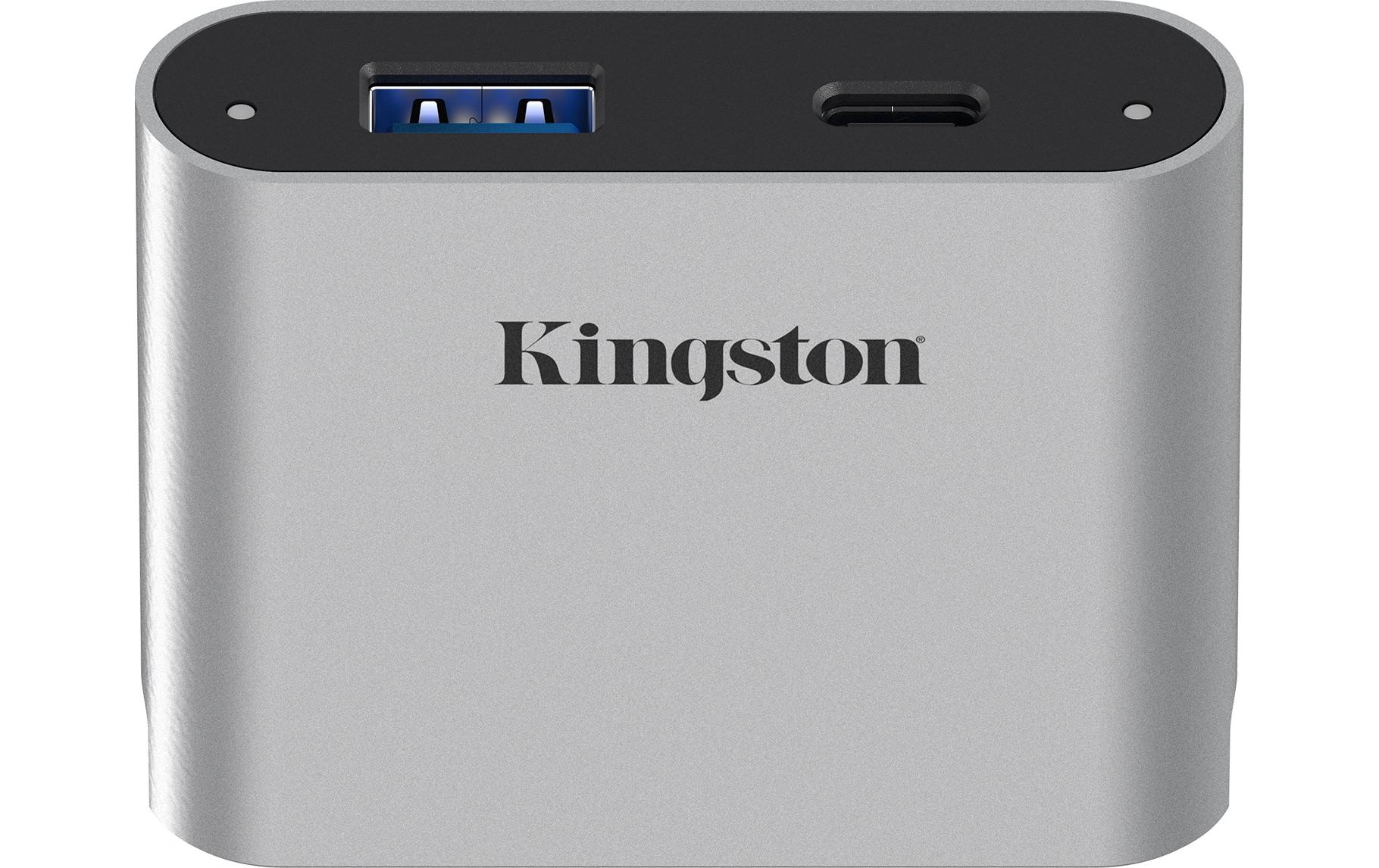 Card Reader Extern Workflow miniHubUSB-Hub mit USB-A und USB-C Anschluss zu Kingston Workflow Sation