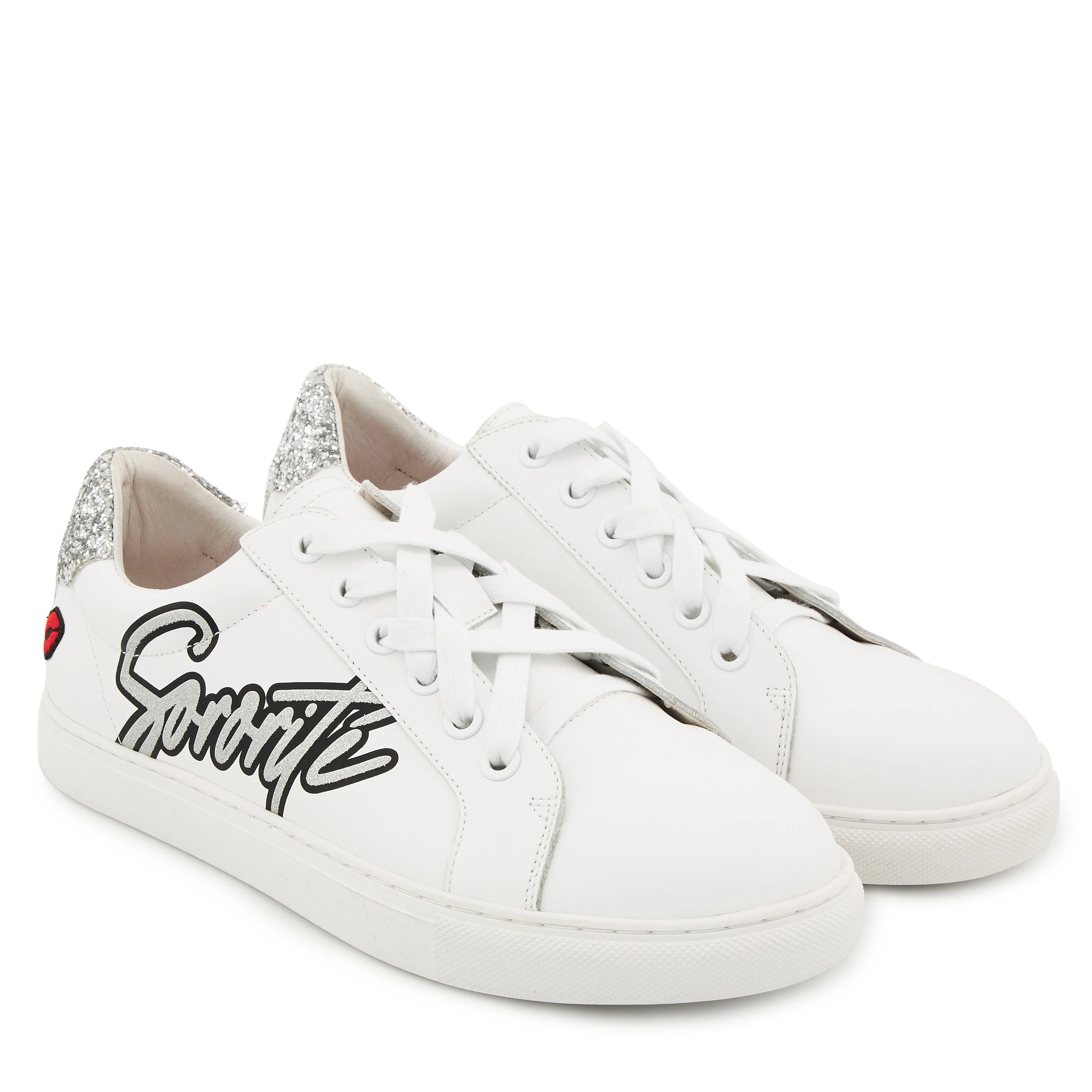 SIMONE SORORITÉ UNITÉ - Sneakers en cuir | Blanc