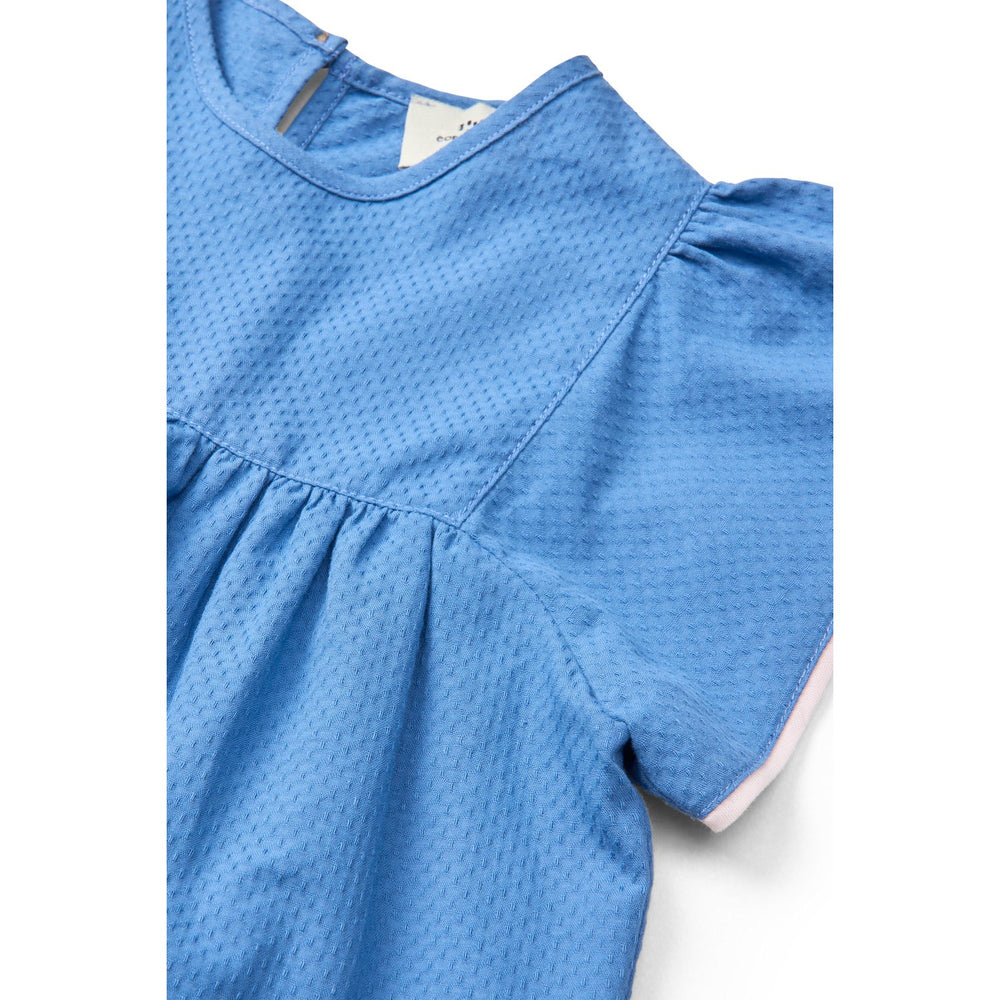 Køb COPENHAGEN COLORS Ocean Blue Comb. Bluse W. Contrast Piping