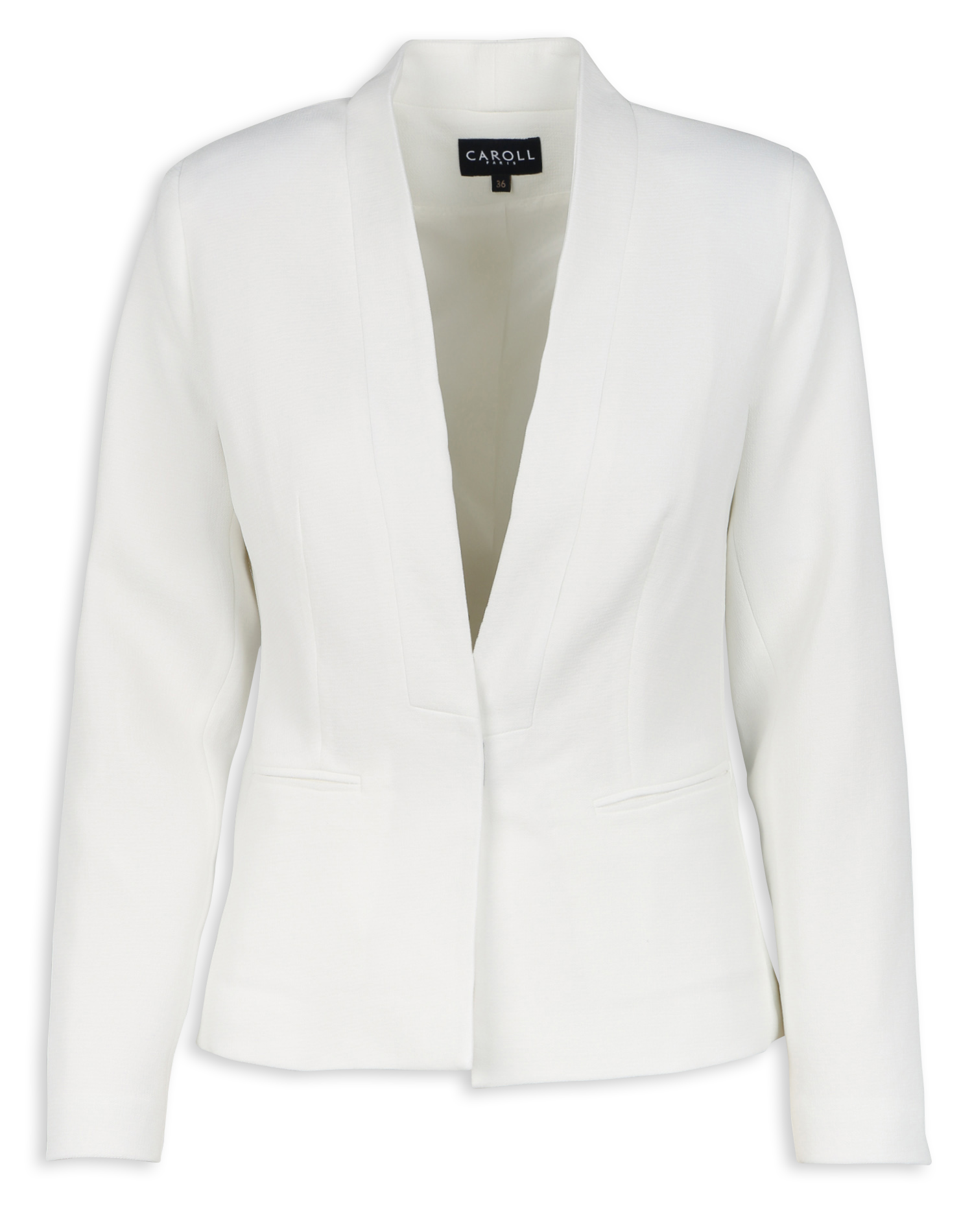 VSIXTINE - Blazer droit col châle| Beige