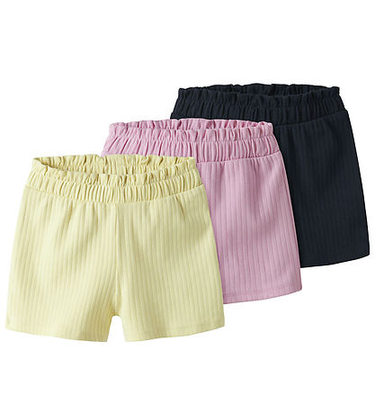 Name It Shorts - Rib - NmfSurajali - 3er-Pack - Pink Zuckerguss/