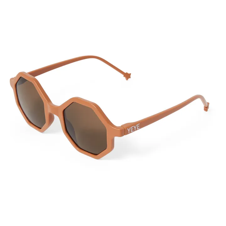YEYE Lunettes de Soleil Uni | Marron