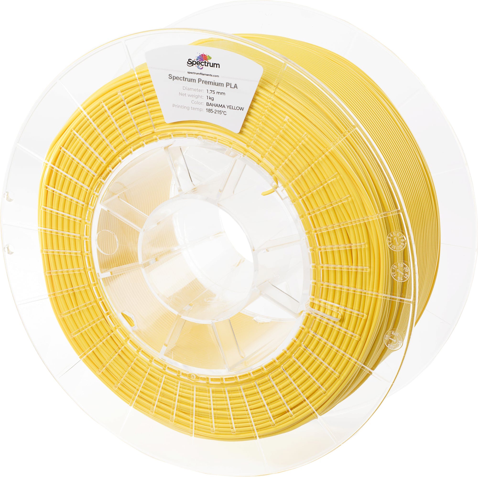 Spectrum  PLA Premium Bahama Yellow, 1,75 mm / 1000 g    Verzugsfreies PLA in guter Qualität