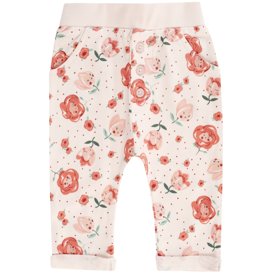JACKY Sarouelhose MIDSUMMER off-white rosa gemustert
