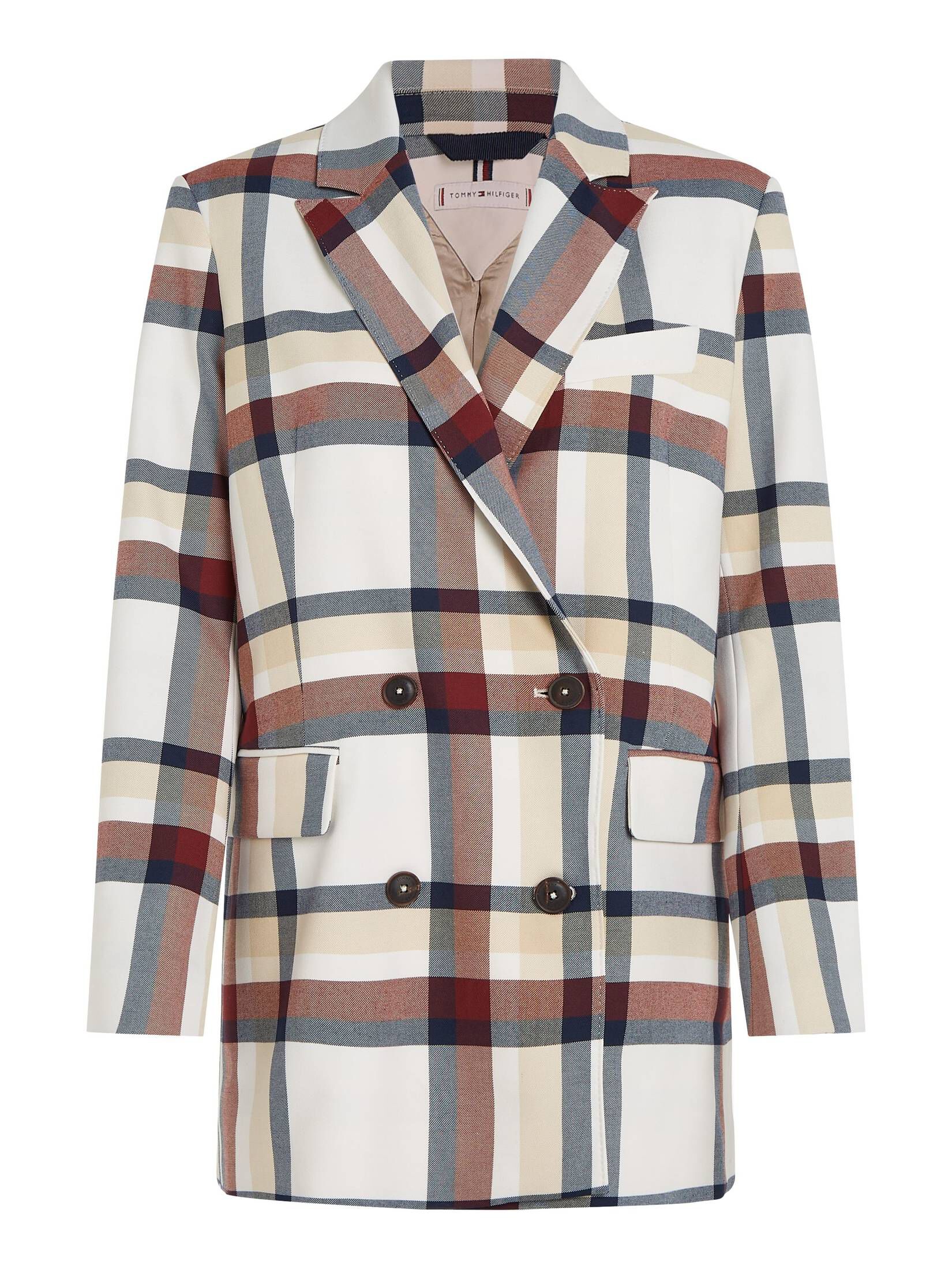 Tommy Hilfiger| Damen Blazer GLOBAL STRIPE CHECK DB BLAZER