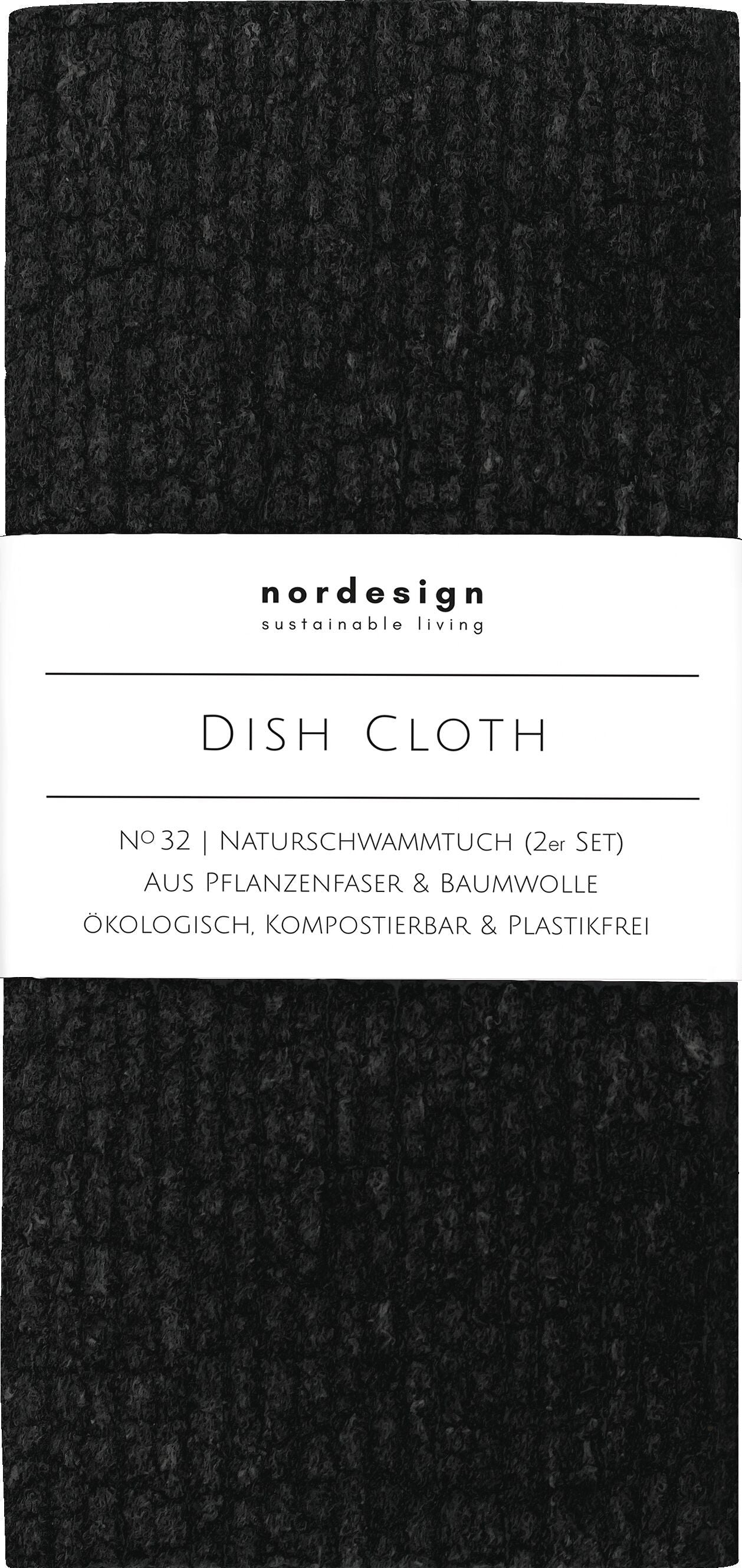 NORDESIGN Schwammtuch-Set - Schwarz