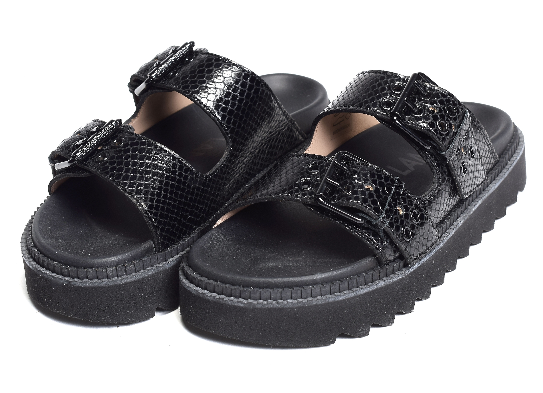 Knife dbl brace mule noir