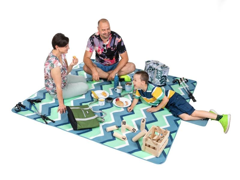 KOOR Picknickdecke Monte-Verde 200 x 200 cm Modische Picknick-Decke in sommerlichen Trendfarben