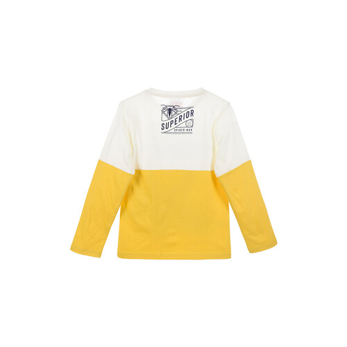 TEAM HEROES  - T SHIRT SPIDERMAN - Blanc / Jaune