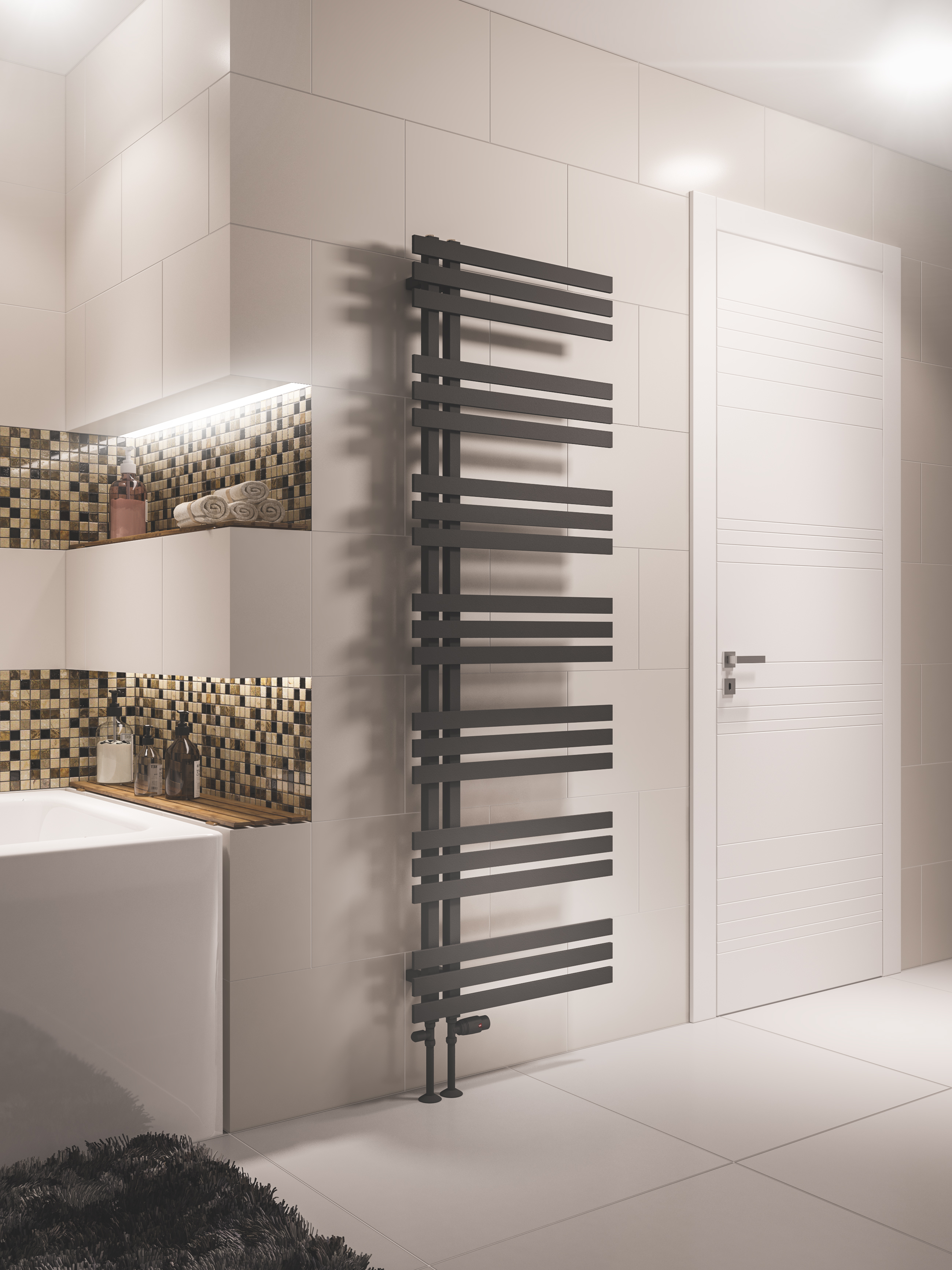 Eastbrook Hurley radiator 180 x 60cm 960 watt antraciet