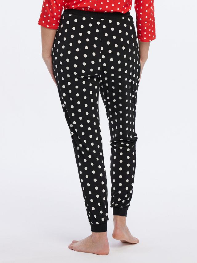 Loungehose mit Punkten