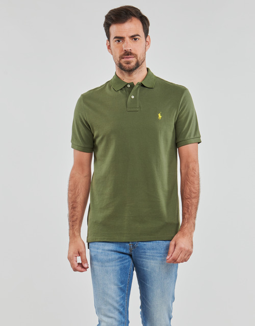 Polo Ralph Lauren - POLO COUPE DROITE EN COTON BASIC MESH Kaki