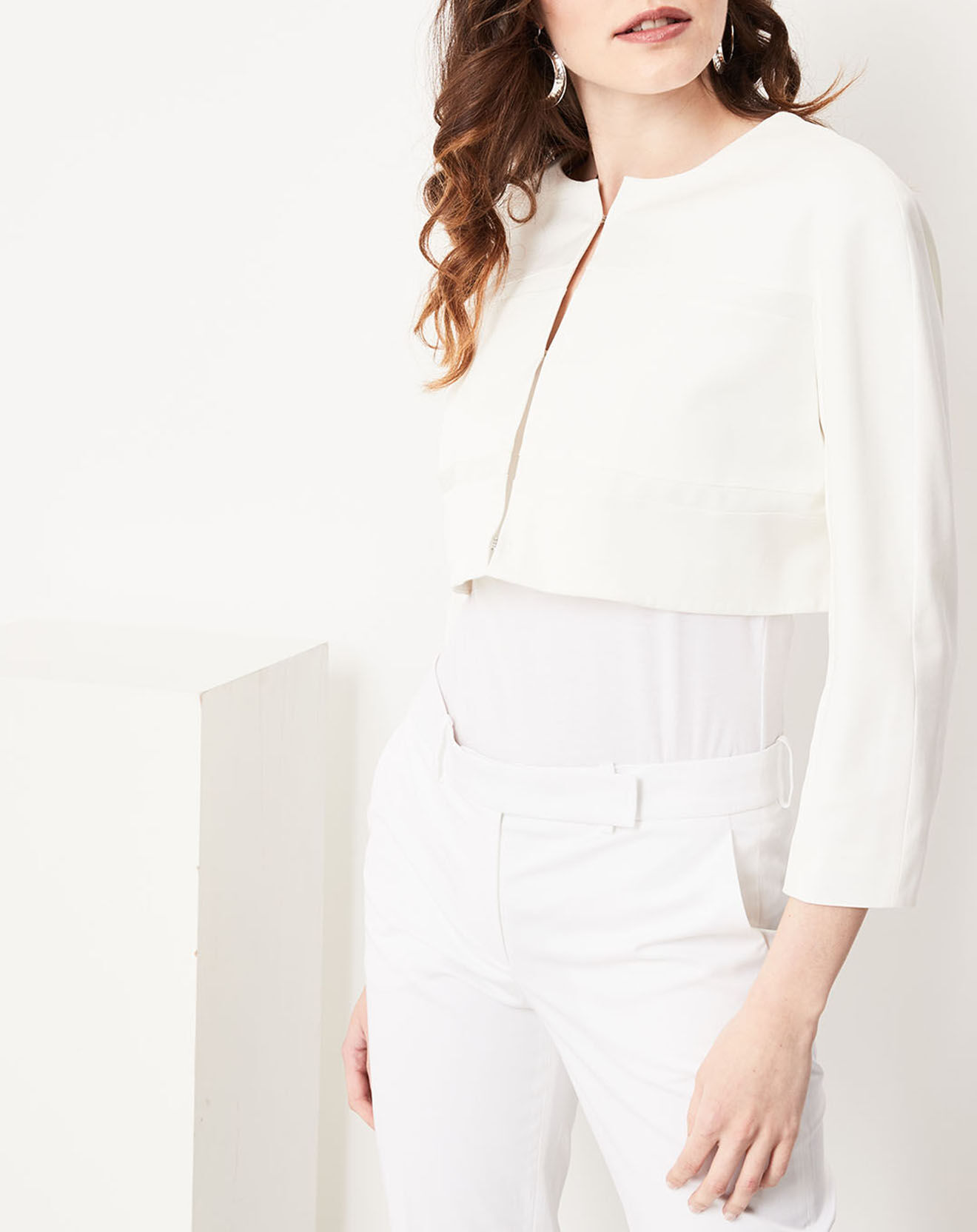 Paule Ka Veste courte Mai blanc cassé
