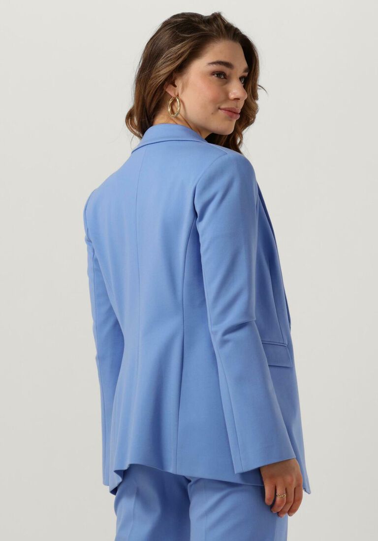 BEAUMONT lichtblauwe beaumont blazer blazer midlong double jersey