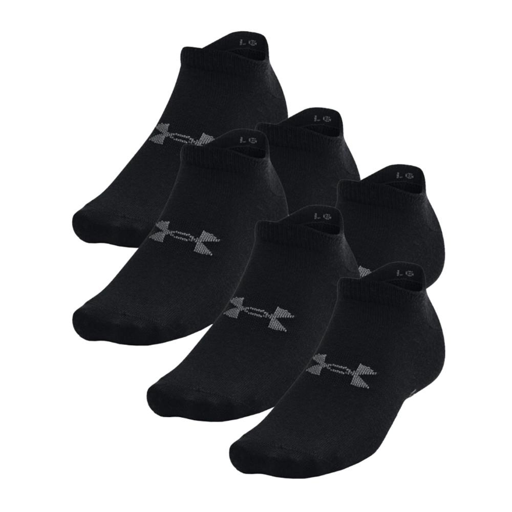 Under Armour X6 Paires de Chaussette Noires Mixte Under Armour Essential