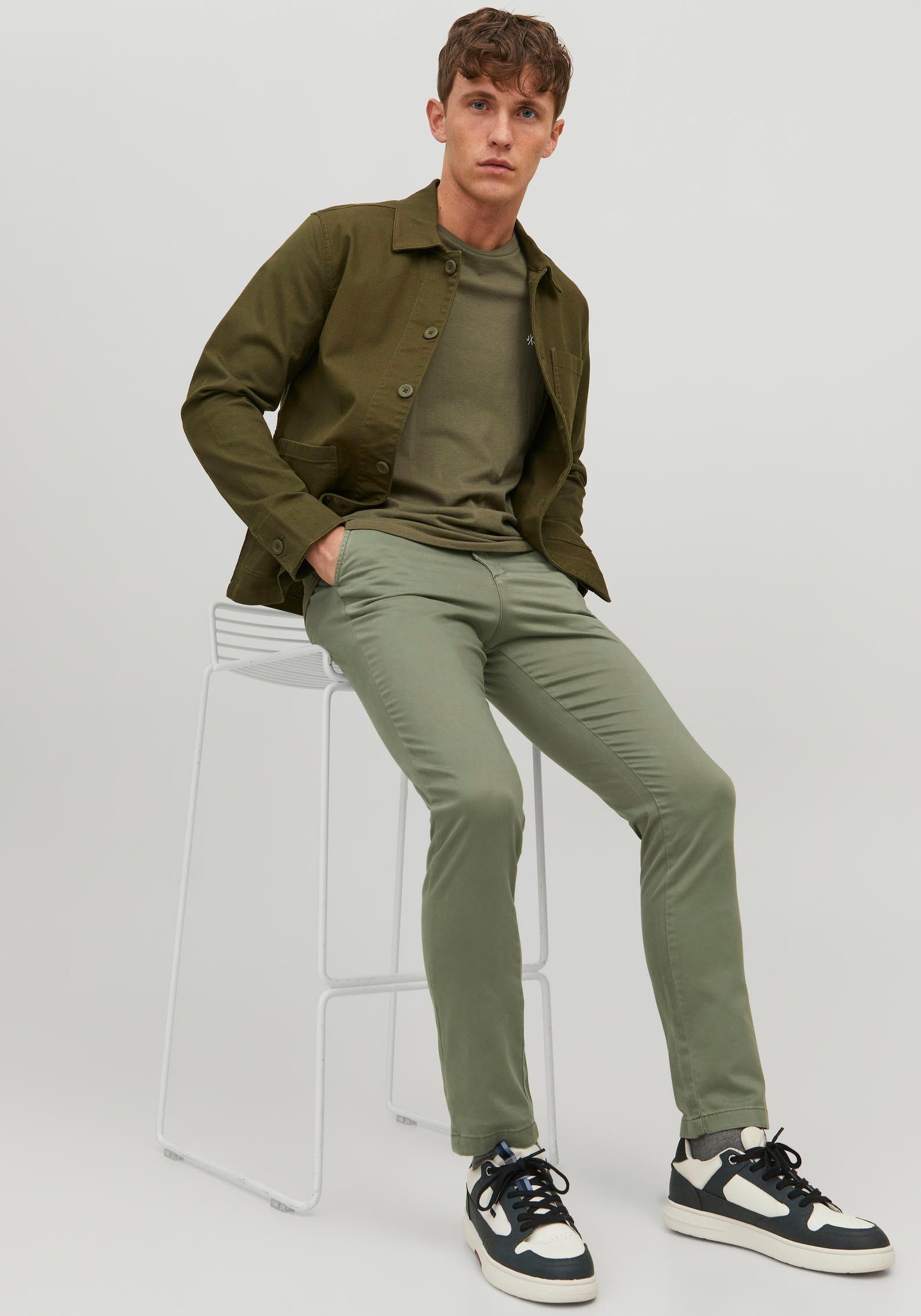 Jack & Jones Chinos »JPSTMARCO mit Stretchkomfort und schmalem Bein«  mit Reissverschluss