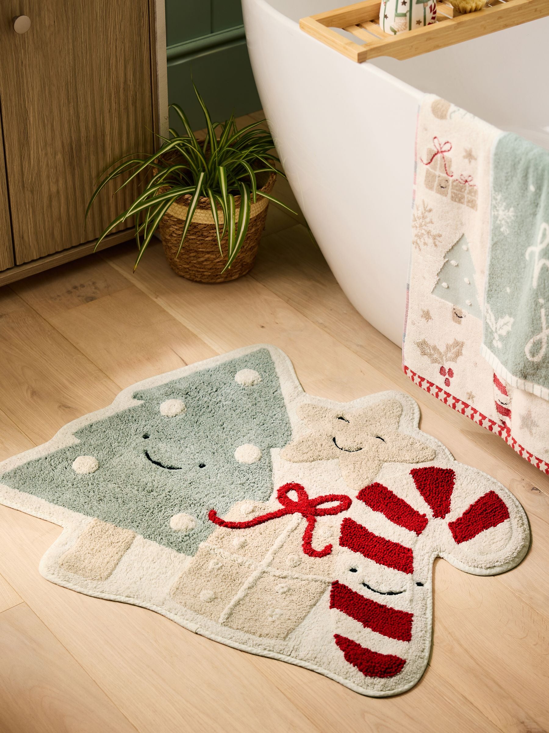 Kerstmis Iconen 100% katoenen badmat