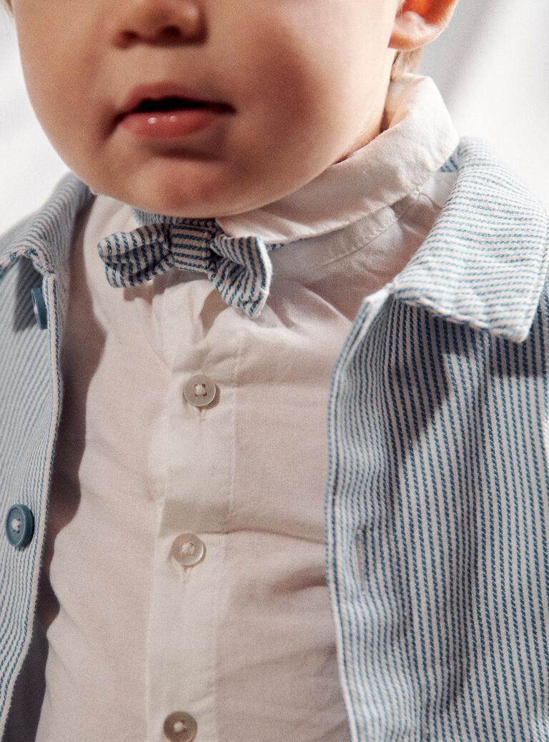 Chemise écrue en popeline