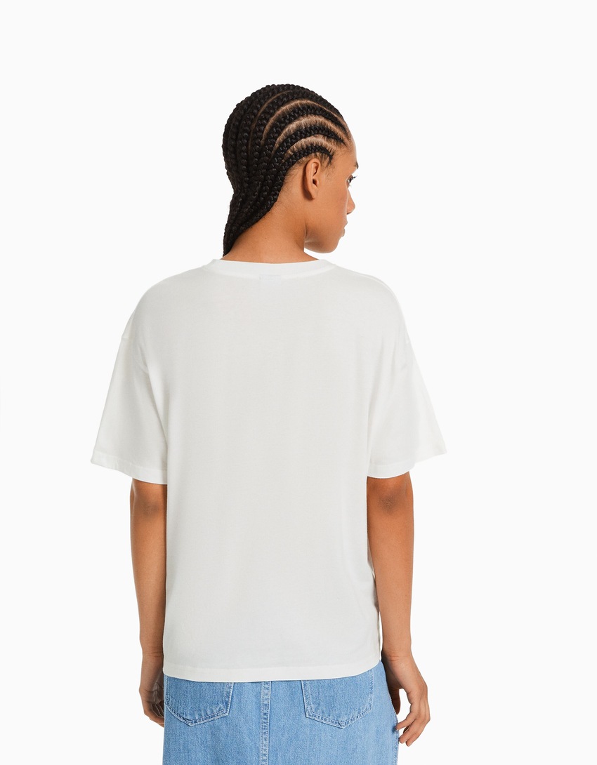 Camiseta de manga curta com estampa