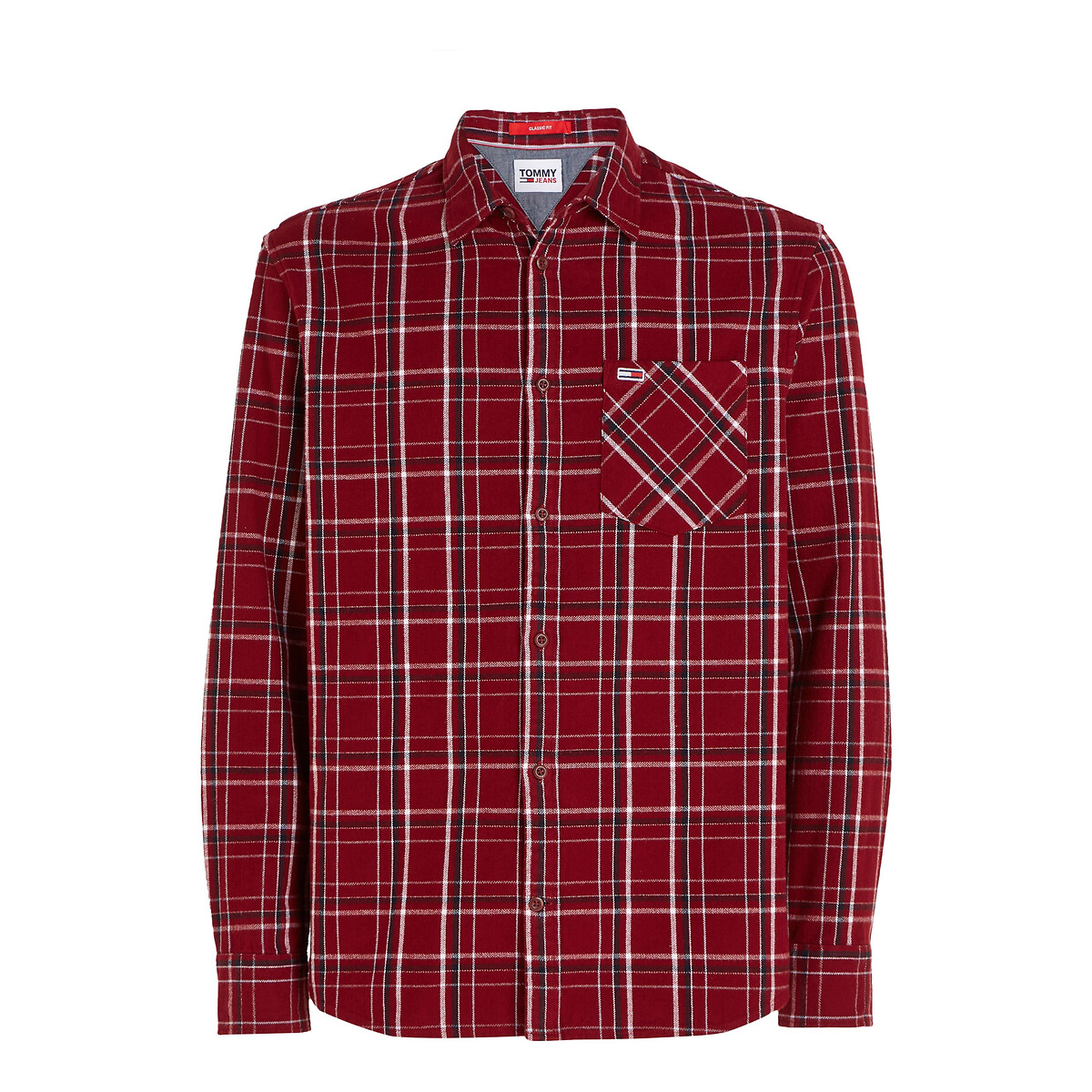 TOMMY JEANS<br>Camisa reta xadrez
