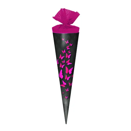 Livepac Office Schultüte / Zuckertüte Schmetterlinge, 35 cm, rund