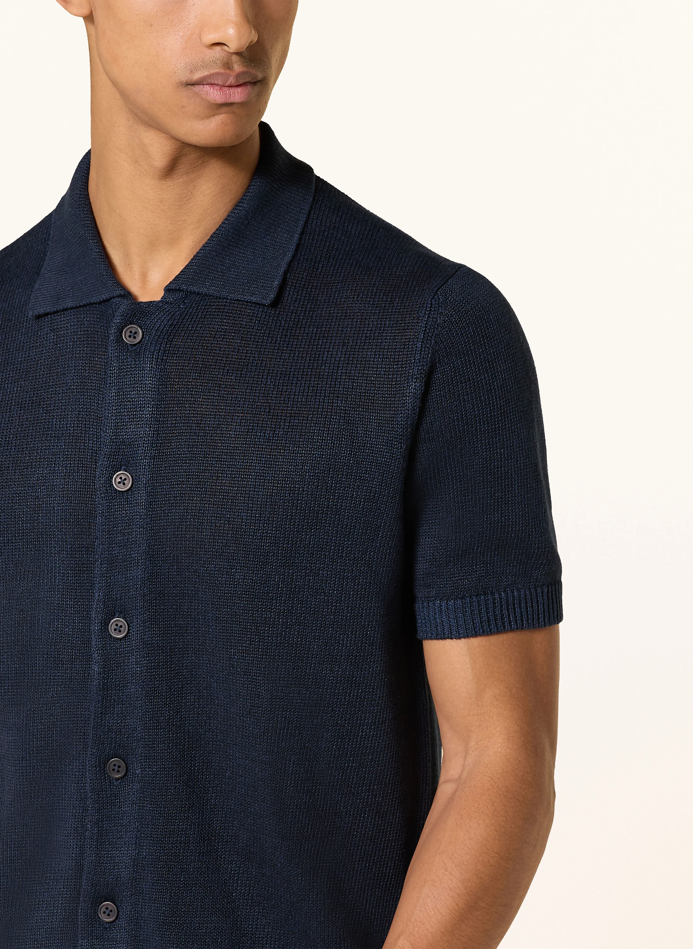 PAUL Strickhemd Comfort Fit aus Leinen