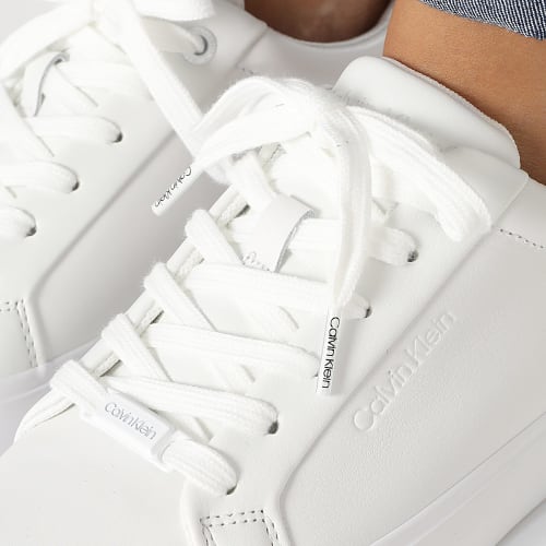 Baskets Femme Vulcan Lace Up 1681 White Crystal Gray