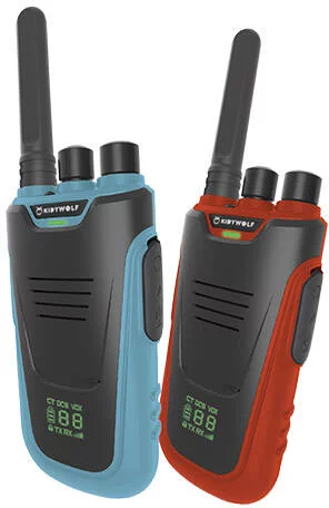 KYDIWOLF - TALKIE WALKIE SUR BATTERIE 3-6 KM BLEU ROUGE